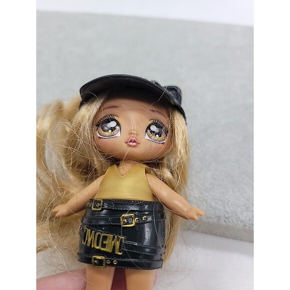 Na Na Na Surprise Mini Doll Sasha Scratch Brunette Beyonce Meow Kitty Ears 4" - Picture 6 of 16